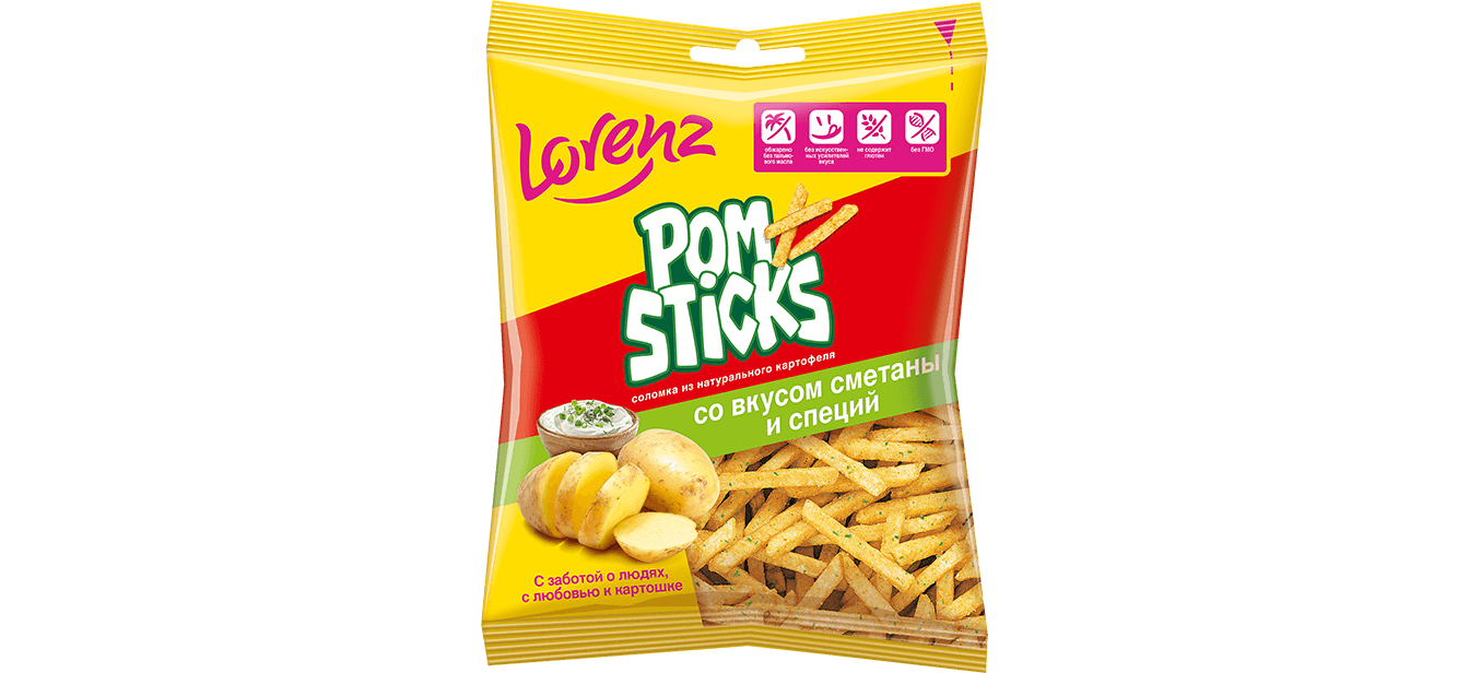 Pomsticks со вкусом сметаны и специй (мини-упаковка)