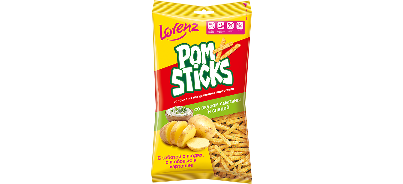 Pomsticks со вкусом сметаны и специй